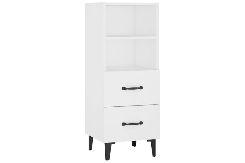 beBasic Skjenk hvit 34,5x34x90 cm konstruert tre - Hvit - Oppbevaring - Oppbevaringsmøbler - Sideboard & skjenker