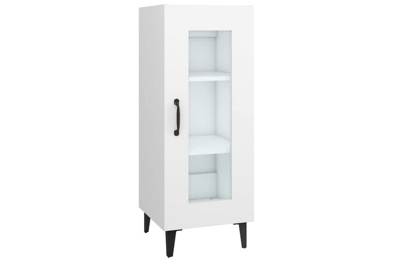 beBasic Skjenk hvit 34,5x34x90 cm konstruert tre - Hvit - Oppbevaring - Oppbevaringsmøbler - Sideboard & skjenker