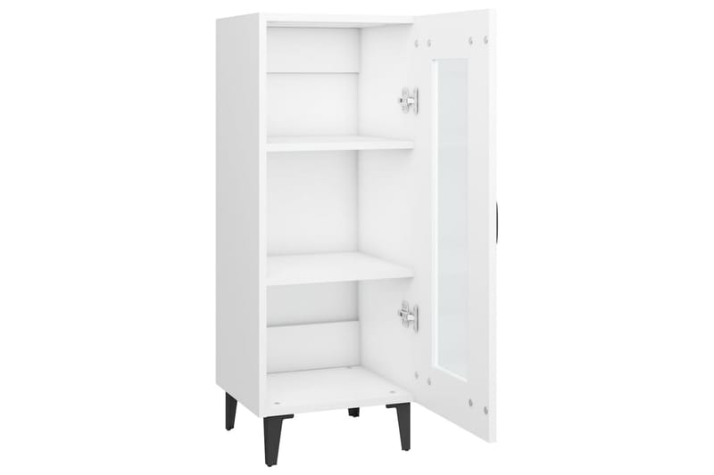 beBasic Skjenk hvit 34,5x34x90 cm konstruert tre - Hvit - Oppbevaring - Oppbevaringsmøbler - Sideboard & skjenker