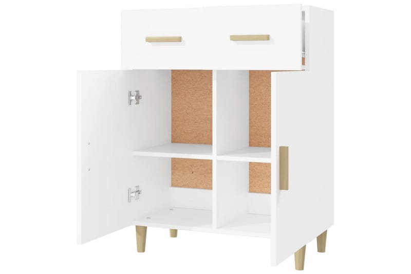 beBasic Skjenk hvit 69,5x34x89 cm konstruert tre - Hvit - Oppbevaring - Oppbevaringsmøbler - Sideboard & skjenker