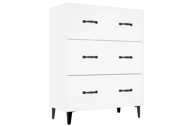 beBasic Skjenk hvit 69,5x34x90 cm konstruert tre - Hvit - Oppbevaring - Oppbevaringsmøbler - Sideboard & skjenker