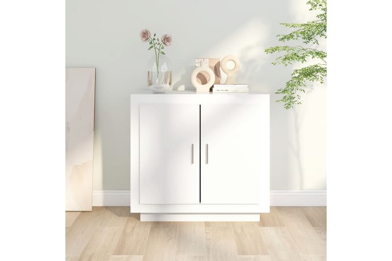 beBasic Skjenk hvit 80x40x75 cm konstruert tre - Hvit - Oppbevaring - Oppbevaringsmøbler - Sideboard & skjenker