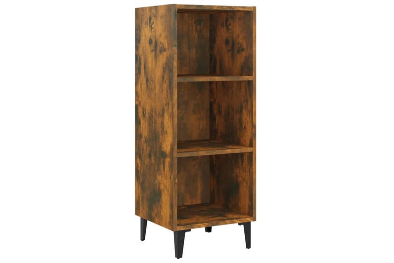 beBasic Skjenk røkt eik 34,5x32,5x90 cm konstruert tre - Brun - Oppbevaring - Oppbevaringsmøbler - Sideboard & skjenker