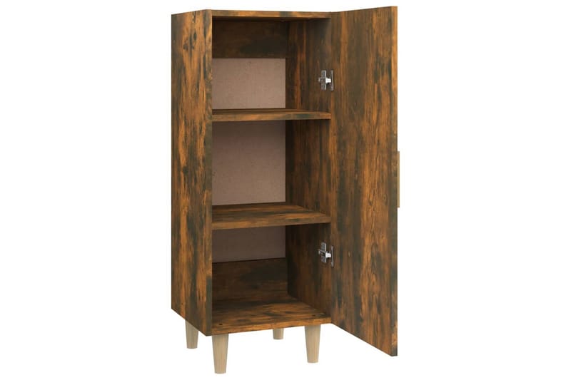 beBasic Skjenk røkt eik 34,5x34x90 cm konstruert tre - Brun - Oppbevaring - Oppbevaringsmøbler - Sideboard & skjenker