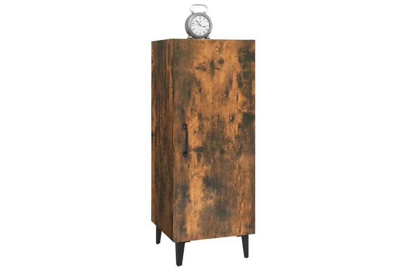 beBasic Skjenk røkt eik 34,5x34x90 cm konstruert tre - Brun - Oppbevaring - Oppbevaringsmøbler - Sideboard & skjenker