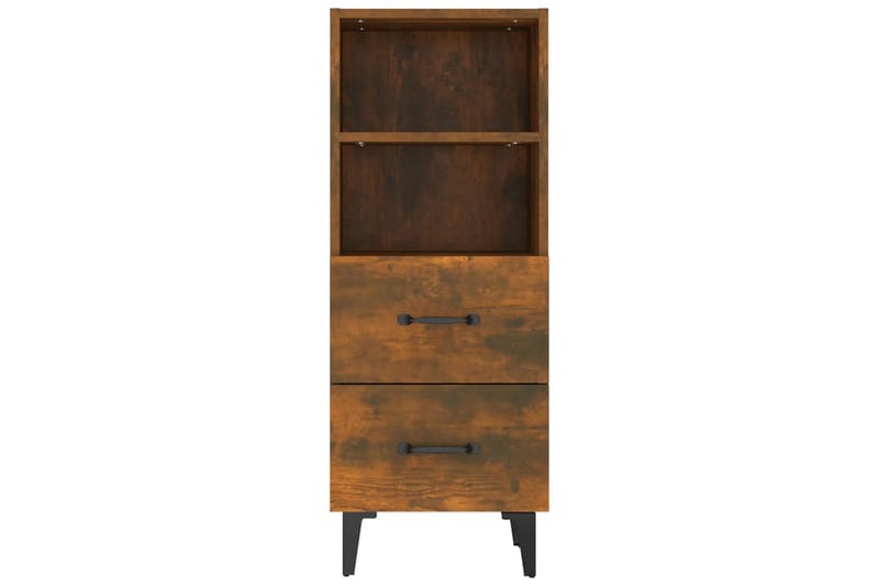 beBasic Skjenk røkt eik 34,5x34x90 cm konstruert tre - Brun - Oppbevaring - Oppbevaringsmøbler - Sideboard & skjenker