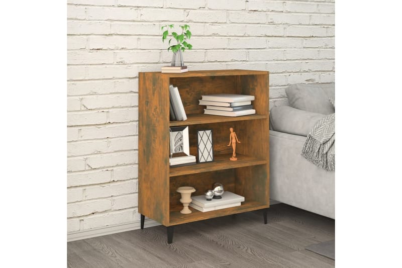 beBasic Skjenk røkt eik 69,5x32,5x90 cm konstruert tre - Brun - Oppbevaring - Oppbevaringsmøbler - Sideboard & skjenker