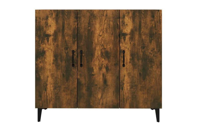 beBasic Skjenk røkt eik 90x34x80 cm konstruert tre - Brun - Oppbevaring - Oppbevaringsmøbler - Sideboard & skjenker