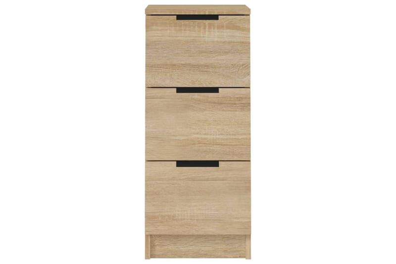 beBasic Skjenk sonoma eik 30x30x70 cm konstruert tre - Brun - Oppbevaring - Oppbevaringsmøbler - Sideboard & skjenker