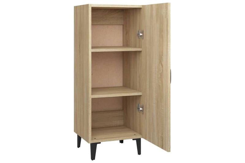 beBasic Skjenk sonoma eik 34,5x34x90 cm konstruert tre - Brun - Oppbevaring - Oppbevaringsmøbler - Sideboard & skjenker