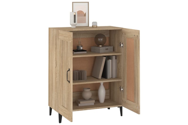 beBasic Skjenk sonoma eik 69,5x34x90 cm konstruert tre - Brun - Oppbevaring - Oppbevaringsmøbler - Sideboard & skjenker