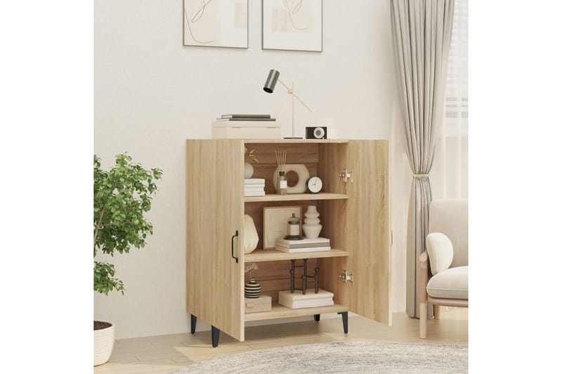 beBasic Skjenk sonoma eik 70x34x90 cm konstruert tre - Brun - Oppbevaring - Oppbevaringsmøbler - Sideboard & skjenker