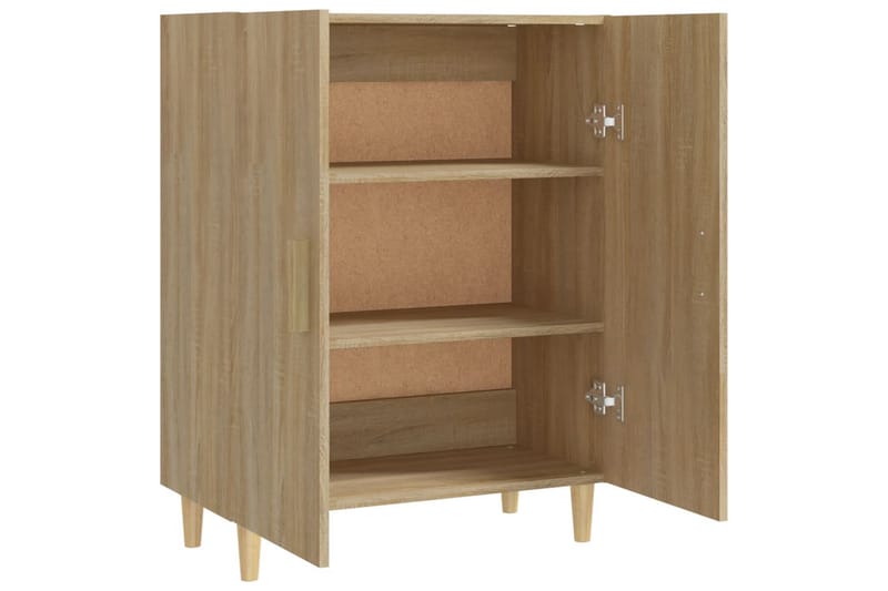 beBasic Skjenk sonoma eik 70x34x90 cm konstruert tre - Brun - Sideboard & skjenker