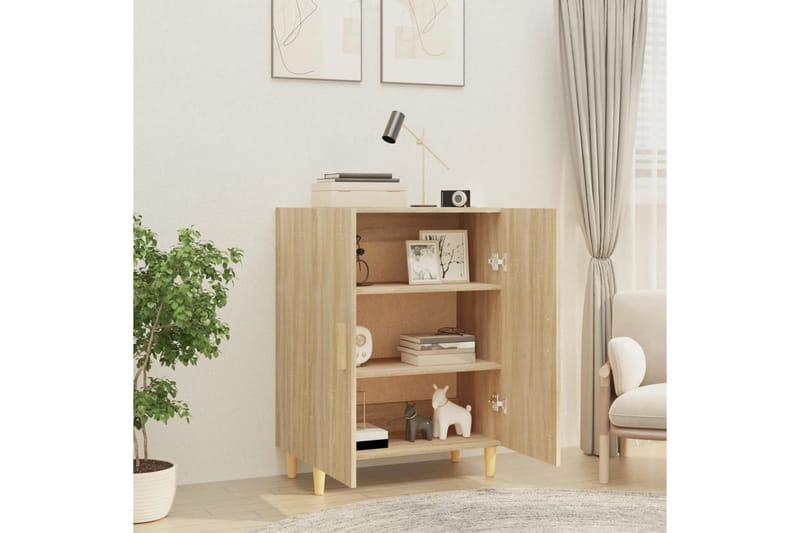 beBasic Skjenk sonoma eik 70x34x90 cm konstruert tre - Brun - Oppbevaring - Oppbevaringsmøbler - Sideboard & skjenker