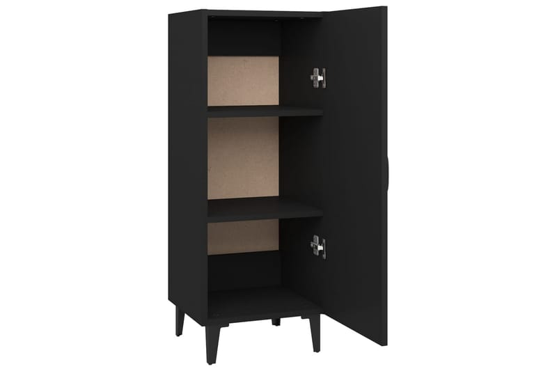 beBasic Skjenk svart 34,5x34x90 cm konstruert tre - Svart - Oppbevaring - Oppbevaringsmøbler - Sideboard & skjenker