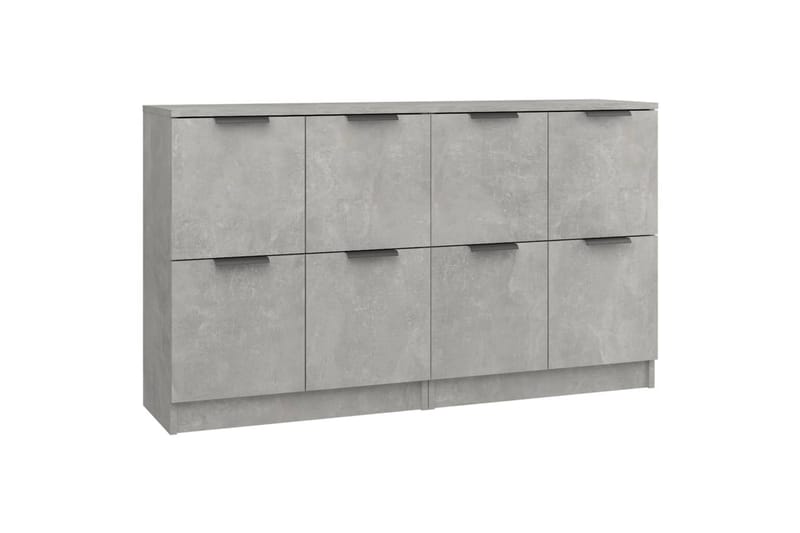 beBasic Skjenker 2 stk betonggrå 60x30x70 cm konstruert tre - GrÃ¥ - Oppbevaring - Oppbevaringsmøbler - Sideboard & skjenker