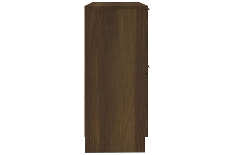 beBasic Skjenker 2 stk brun eik 30x30x70 cm konstruert tre - Brun - Sideboard & skjenker