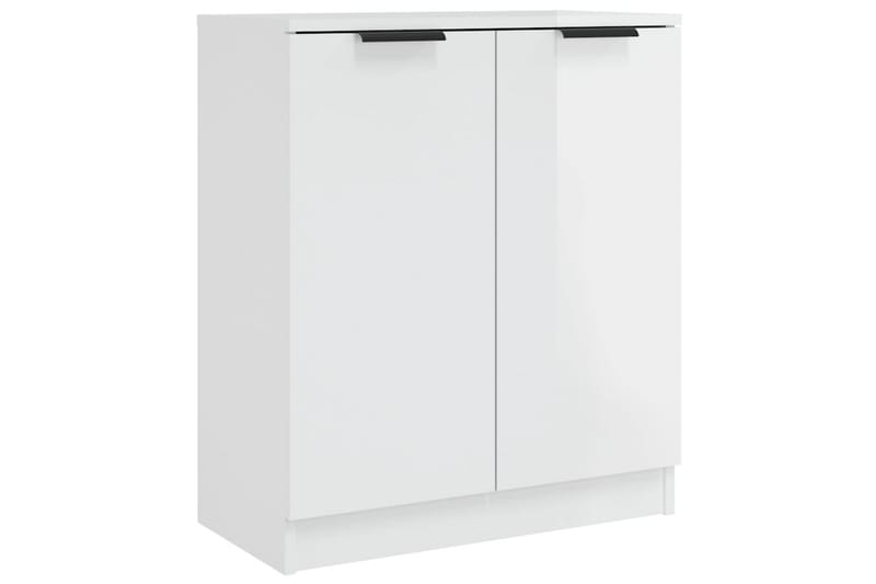 beBasic Skjenker 2 stk høyglans hvit 60x30x70 cm konstruert tre - Hvit - Oppbevaring - Oppbevaringsmøbler - Sideboard & skjenker