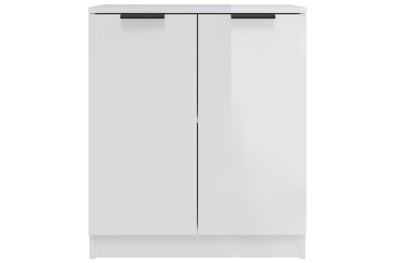 beBasic Skjenker 2 stk høyglans hvit 60x30x70 cm konstruert tre - Hvit - Oppbevaring - Oppbevaringsmøbler - Sideboard & skjenker