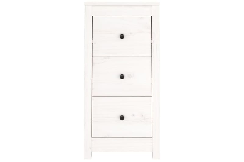 beBasic Skjenker 2 stk hvit 40x35x80 cm heltre furu - Hvit - Oppbevaring - Oppbevaringsmøbler - Sideboard & skjenker