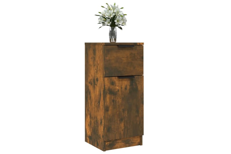 beBasic Skjenker 2 stk røkt eik 30x30x70 cm konstruert tre - Brun - Oppbevaring - Oppbevaringsmøbler - Sideboard & skjenker