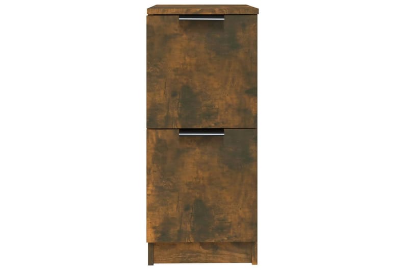 beBasic Skjenker 2 stk røkt eik 30x30x70 cm konstruert tre - Brun - Oppbevaring - Oppbevaringsmøbler - Sideboard & skjenker