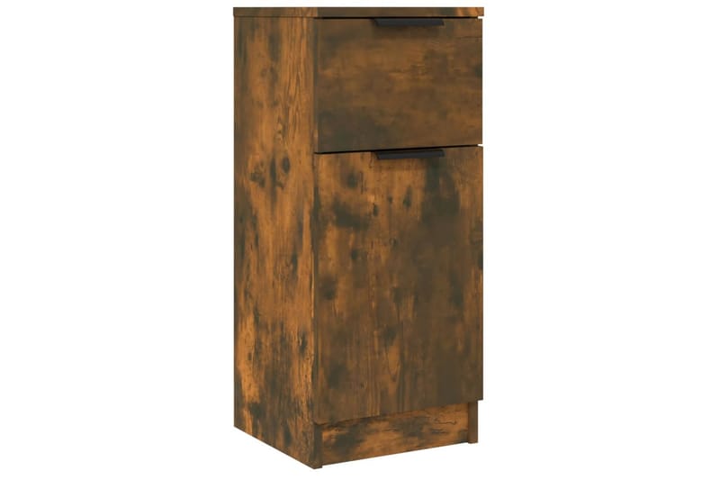 beBasic Skjenker 2 stk røkt eik 30x30x70 cm konstruert tre - Brun - Oppbevaring - Oppbevaringsmøbler - Sideboard & skjenker