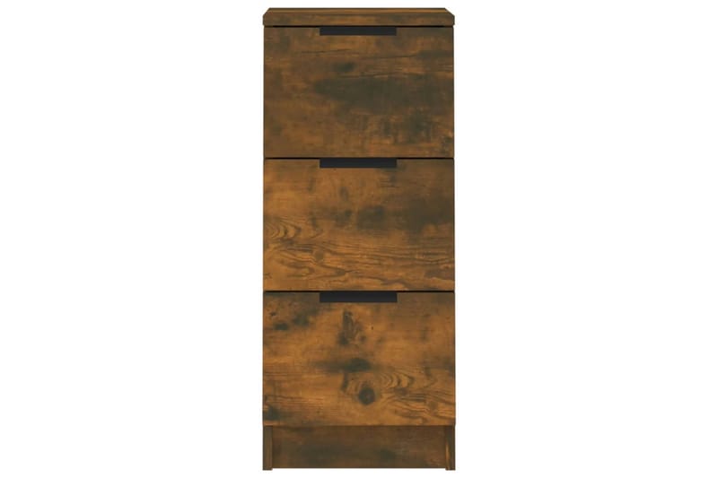 beBasic Skjenker 2 stk røkt eik 30x30x70 cm konstruert tre - Brun - Oppbevaring - Oppbevaringsmøbler - Sideboard & skjenker