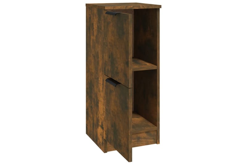 beBasic Skjenker 2 stk røkt eik 30x30x70 cm konstruert tre - Brun - Oppbevaring - Oppbevaringsmøbler - Sideboard & skjenker