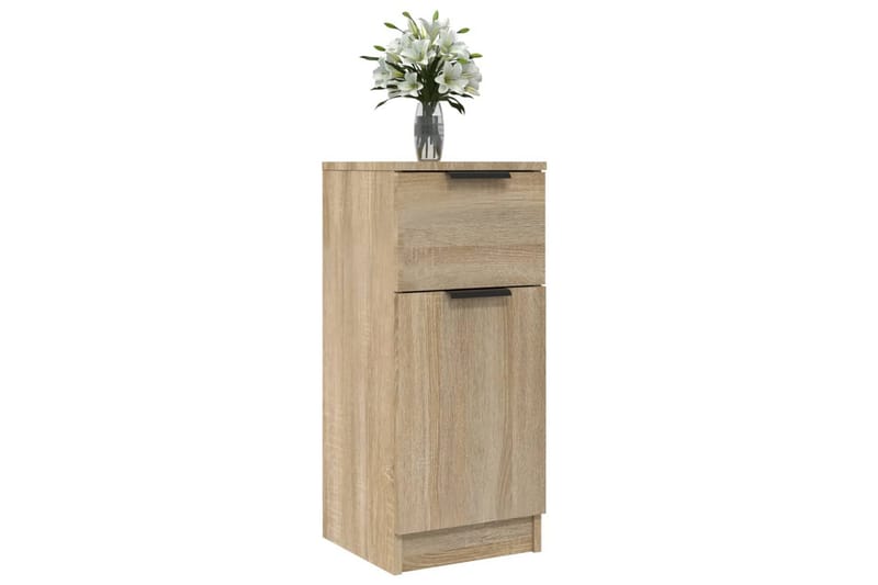 beBasic Skjenker 2 stk sonoma eik 30x30x70 cm konstruert tre - Brun - Oppbevaring - Oppbevaringsmøbler - Sideboard & skjenker