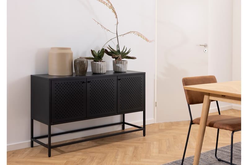 Crabtree Skjenk 125 cm - Sort - Oppbevaring - Oppbevaringsmøbler - Sideboard & skjenker