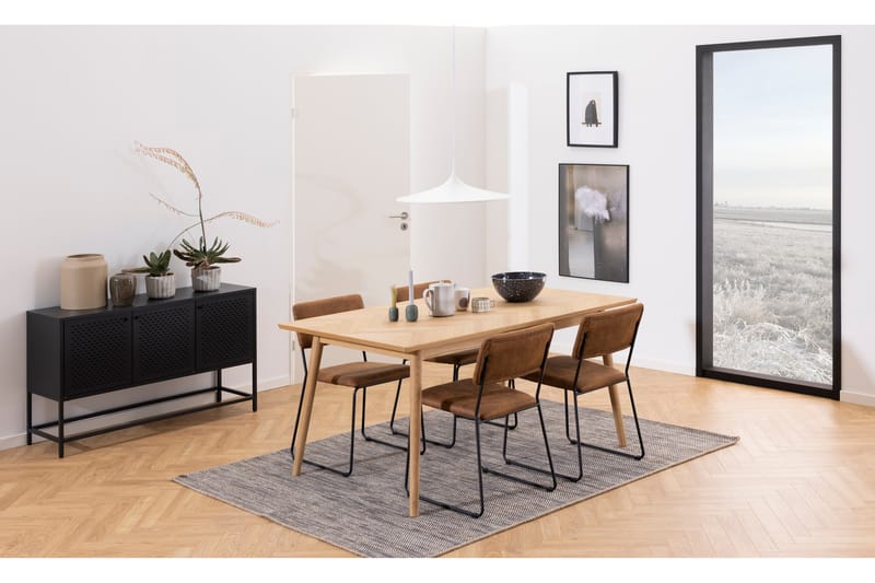 Crabtree Skjenk 125 cm - Sort - Oppbevaring - Oppbevaringsmøbler - Sideboard & skjenker