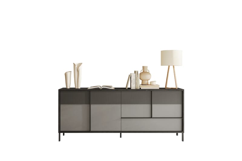 Everest Skänk 206x40 cm - Grå/Mørk Grå - Oppbevaring - Oppbevaringsmøbler - Sideboard & skjenker