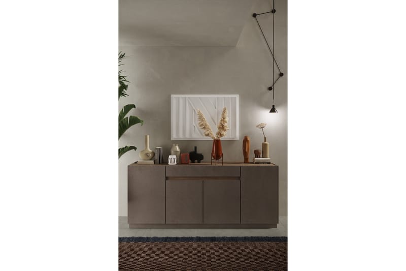 Fantasy Skänk 205x40 cm - Brun - Oppbevaring - Oppbevaringsmøbler - Sideboard & skjenker