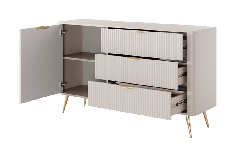 Forba Kommode 138 cm - Beige - Oppbevaring - Oppbevaringsmøbler - Kommode