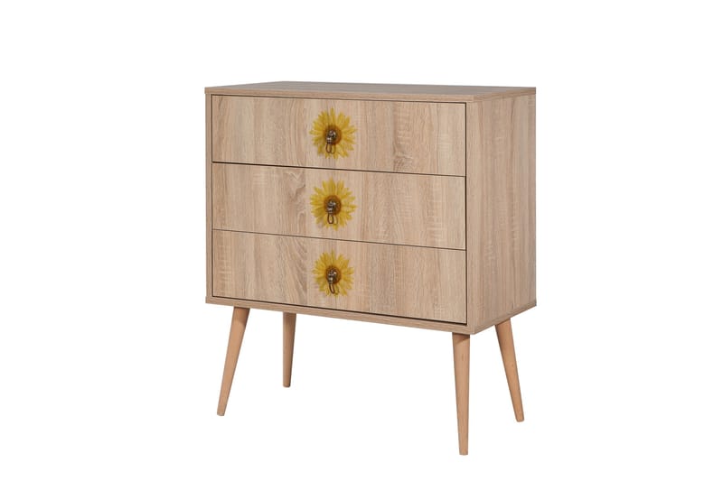 Bertoaria Kommode 80x89 cm Brun - Hanah Home - Oppbevaring - Oppbevaringsmøbler - Kommode - Entrekommode