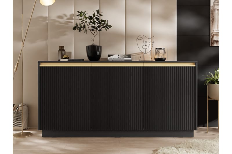 Bolstan Kommode 154 cm - Svart - Oppbevaring - Oppbevaringsmøbler - Kommode