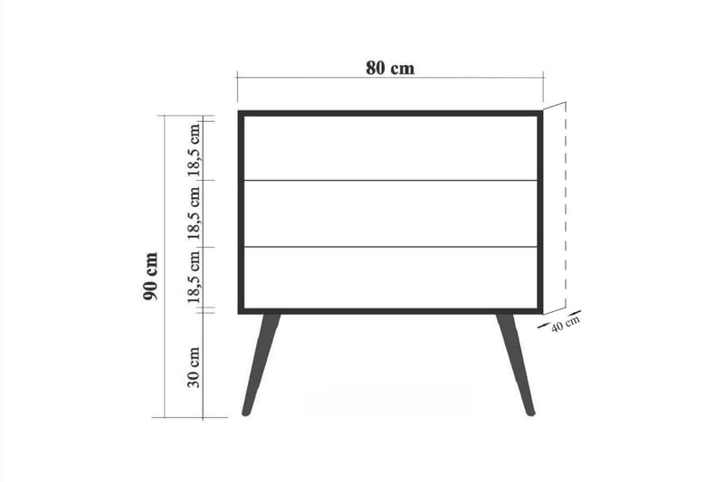 Brokind Kommode 90 cm - Brun - Oppbevaring - Oppbevaringsmøbler - Kommode - Entrekommode