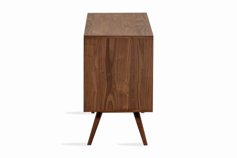 Jerup Sideboard 160x45 cm Massiv Valnøtt - Brun - Oppbevaring - Oppbevaringsmøbler - Kommode