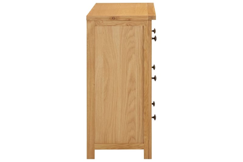 Kommode 80x35x75 cm heltre eik - Oppbevaring - Oppbevaringsmøbler - Kommode - Entrekommode