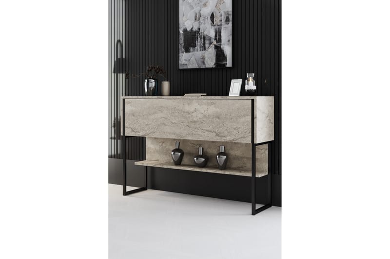 Luxe Kommode 120 cm - Beige/Svart - Oppbevaring - Oppbevaringsmøbler - Kommode