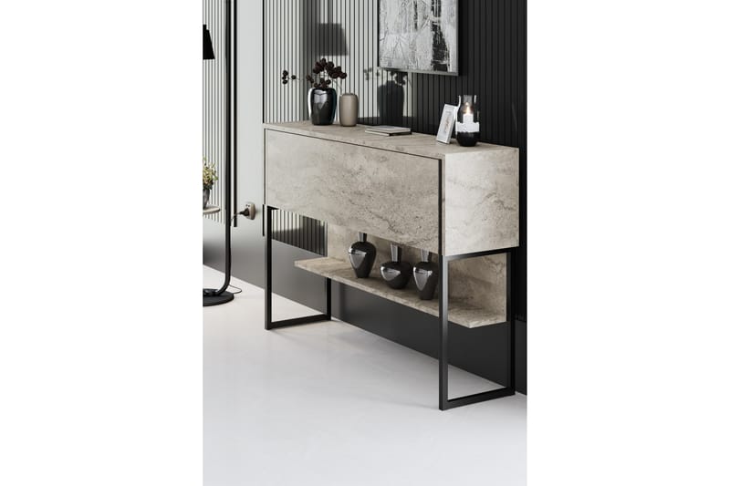 Luxe Kommode 120 cm - Beige/Svart - Oppbevaring - Oppbevaringsmøbler - Kommode