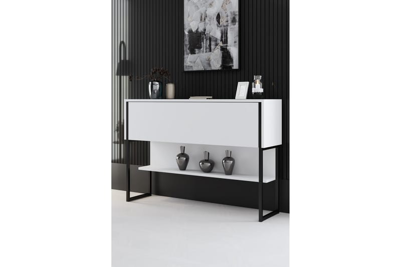 Luxe Kommode 120 cm - Svart/Hvit - Oppbevaring - Oppbevaringsmøbler - Kommode