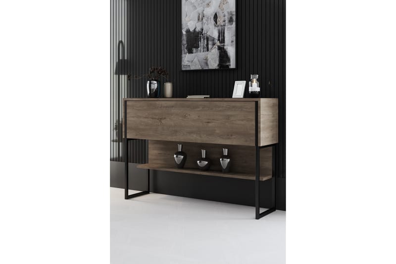 Luxe Kommode 120 cm - Svart/Valnøtt - Oppbevaring - Oppbevaringsmøbler - Kommode