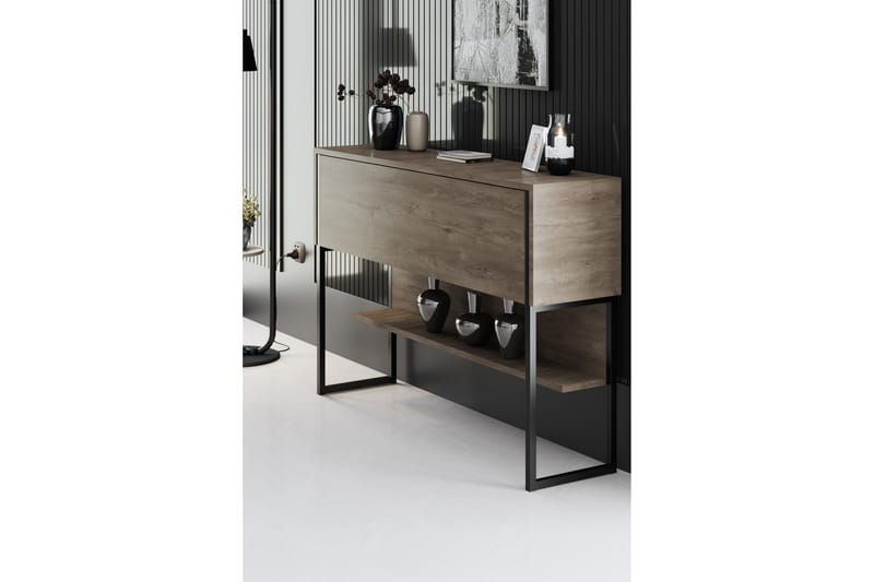 Luxe Kommode 120 cm - Svart/Valnøtt - Oppbevaring - Oppbevaringsmøbler - Kommode