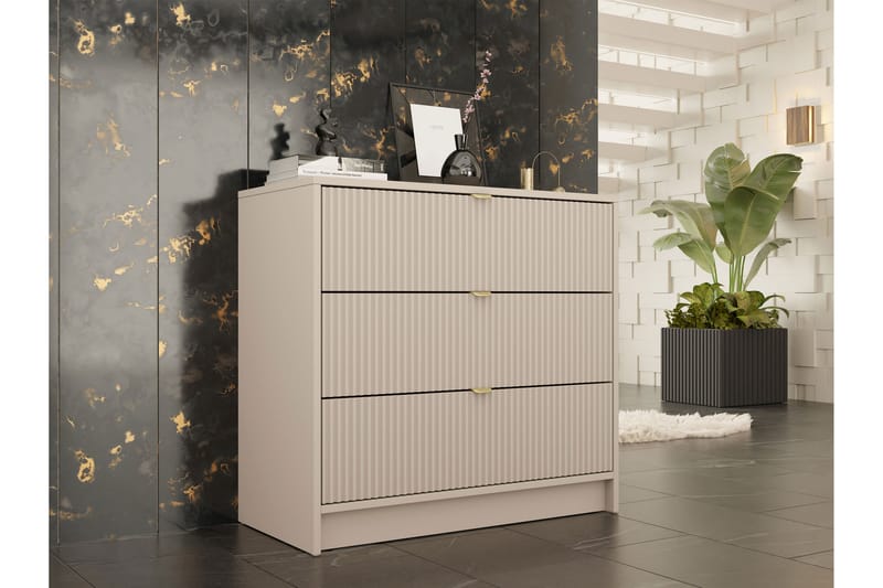 Novaj Highboard - Beige - Oppbevaring - Oppbevaringsmøbler - Kommode - Entrekommode