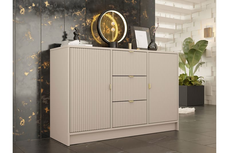 Novaj Highboard - Beige - Oppbevaring - Oppbevaringsmøbler - Kommode