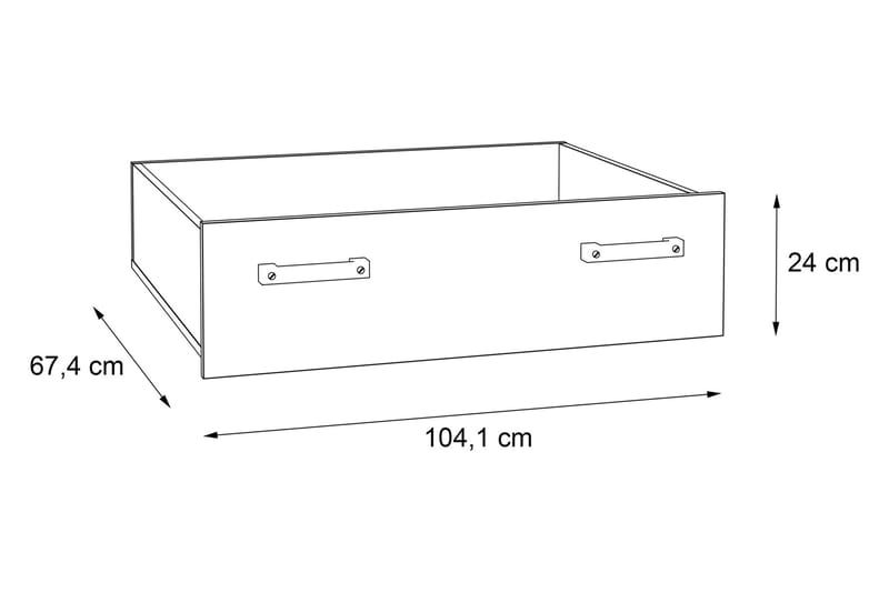 Lazarius Skuff med Hjul 67x84 cm - Brun - Oppbevaring - Oppbevaringsmøbler - Kommode - Skuffeseksjon