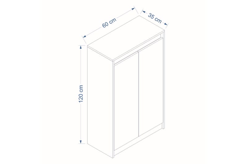 Vinisuis Kommode 60 cm - Brun - Oppbevaring - Oppbevaringsmøbler - Kommode - Entrekommode