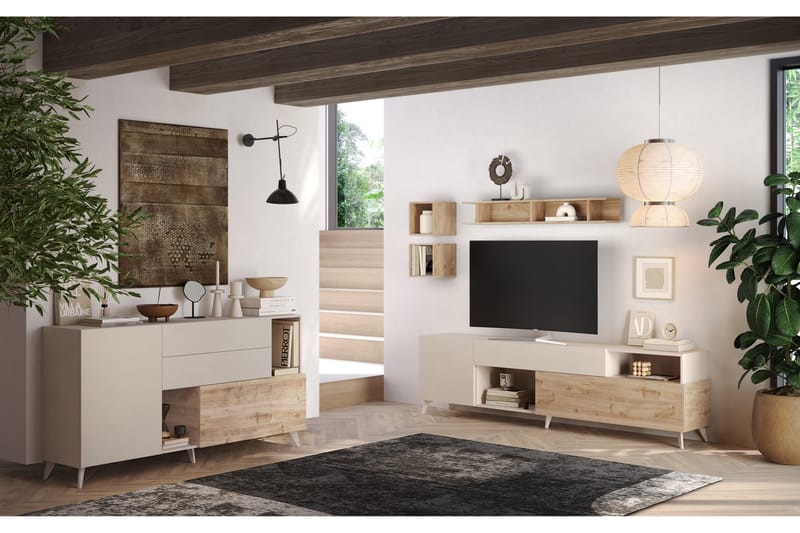 Monaco Skänk 181x42 cm - Messing - Oppbevaring - Oppbevaringsmøbler - Sideboard & skjenker